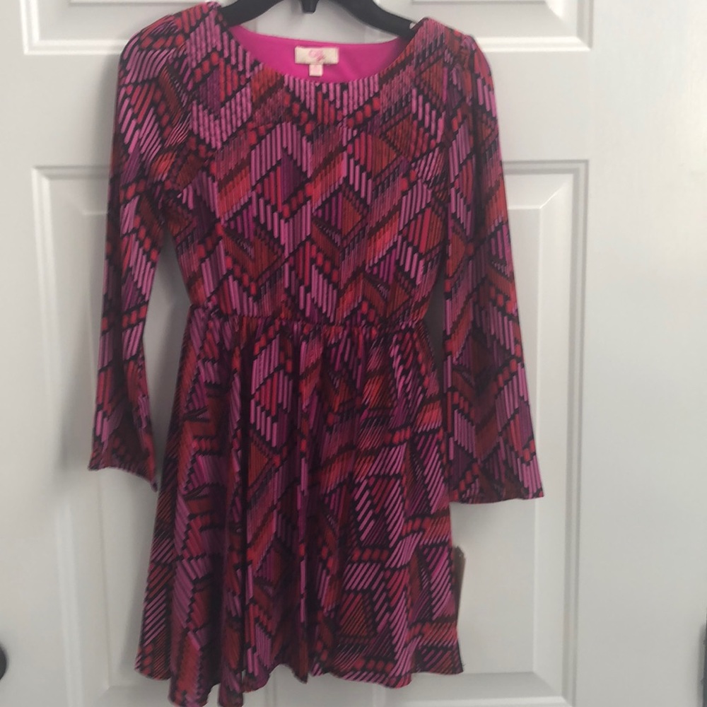 GB girls red and pink dress